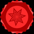 Modern Red star Royalty Free Stock Photo