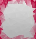 Modern Red & White Abstract Low Poly Geometric Gradient Polygonal Background Vector Illustration Royalty Free Stock Photo