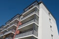 Modern refurbished social housing with blue sky Royalty Free Stock Photo