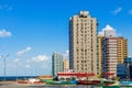 Modern resedential buildings close to Malecon promenade, Vedado, Havana, Cuba