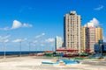 Modern resedential buildings close to Malecon promenade, Vedado, Havana, Cuba Royalty Free Stock Photo