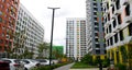 Modern residential area in the new Moscow Royalty Free Stock Photo