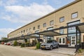 Modern Residential Building with Carports Royalty Free Stock Photo