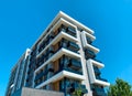 Modern residential building with flats. Royalty Free Stock Photo