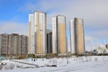 Modern residential buildings in Astana Royalty Free Stock Photo