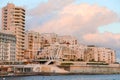 Modern residential buildings in Sliema, Malta Royalty Free Stock Photo