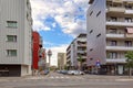 Modern residential neighborhood in the borough of Favoriten. Vienna, Austria