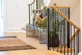modern residential staircase details Royalty Free Stock Photo