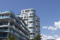 Modern resort hotel against the blue sky Royalty Free Stock Photo