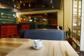Modern restaurant, bar or cafe interior Royalty Free Stock Photo