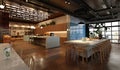 Restaurant, interior visualization, 3D illustration