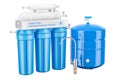 Modern Reverse Osmosis System, 3D Royalty Free Stock Photo