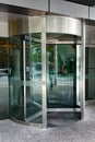 Modern Revolving Glass Door Royalty Free Stock Photo