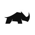 Modern Rhino logo vector design symbol icon Royalty Free Stock Photo