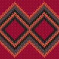 Modern rhombus argyle knitted texture geometric