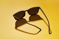 Modern rimmed sun shades, glasses, sunwear, sunglasses. Royalty Free Stock Photo