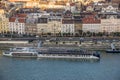 Amaviola river cruise ship at Danube river pier, Budapest