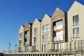 Modern riverside flats Royalty Free Stock Photo
