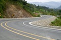 Modern road in the andes, Ecuador