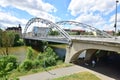 A modern road bridge in Bamberg, Germany