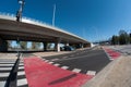 Modern road intersection