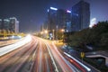 Modern road and modern office building skyline