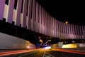 Modern Road Tunnel with high blurred traffic Royalty Free Stock Photo