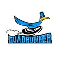 Modern roadrunner bird logo. Royalty Free Stock Photo