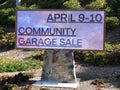 A modern roadside neighborhood digital bulletin board.