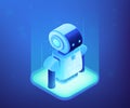 Robotics technology concept vector isometric illustration. Royalty Free Stock Photo