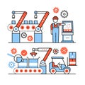 Modern robotic and manual manufacturing assembly