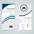 Modern roll-up banners vector design