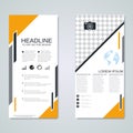 Modern roll-up banners vector design