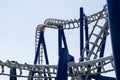 Modern roller coaster amusement park Italy Royalty Free Stock Photo