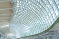 Modern roof glass building interior