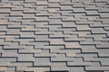 Modern roofing and decoration of chimneys. Flexible bitumen or slate shingles