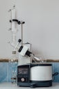 Modern rotary evaporator in chemical laboratory Royalty Free Stock Photo
