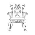 Modern royal armchair