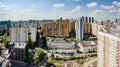 Modern Russian residential area. Residential buildings in a new residential area in Moscow. Royalty Free Stock Photo
