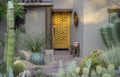 Modern rustic desert style curb side appeal