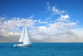 Modern sail boat Royalty Free Stock Photo