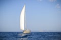 Modern sailing boat at the Aegean sea Royalty Free Stock Photo