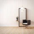 Modern salon interior / 3D render image
