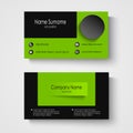 Modern sample green business card template