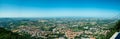 Panoramic shots of San Marino surban distrincts Royalty Free Stock Photo