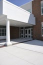 Modern school entrance