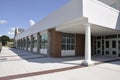 Modern school entrance