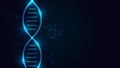 Modern Science DNA Molecule Connection Background Royalty Free Stock Photo