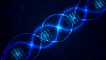 Modern Science DNA Molecule Connection Background Royalty Free Stock Photo