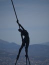 Modern sculpture in Antibes, France